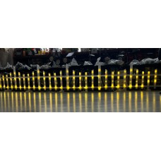 GÜNIŞIĞI LED IŞIKLI 3 METRE ENİ 30 cm ÇİT Boyu 8 ADET ANİMASYONLU ÇİT PREMİUM QUALİTY